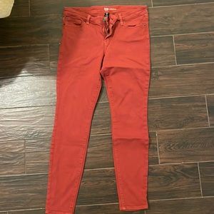 Gap denim legging, red, 8/29R